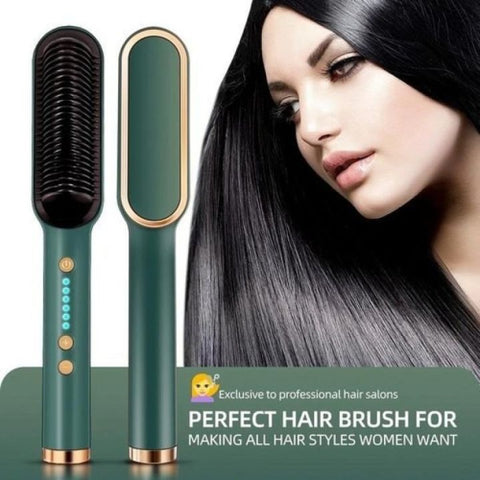 Professional 909 brush hair straightener